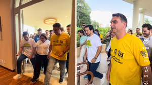 Flávio Bolsonaro desembarca em Manaus e cumpre agenda política nesta sexta-feira
